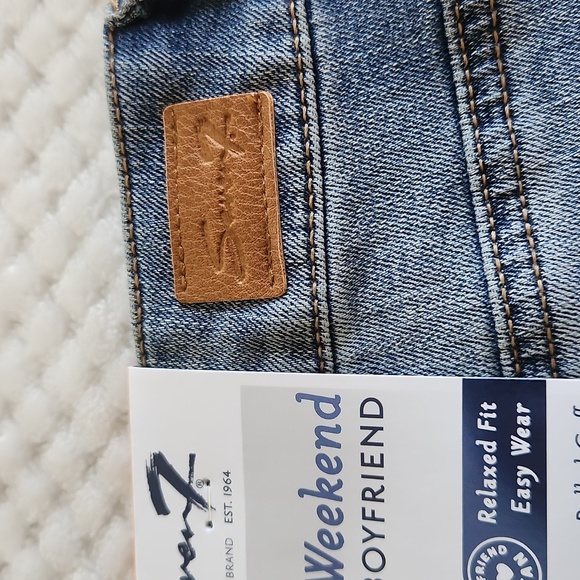 SEVEN7 WEEKEND BOYFRIEND WOMENS JEANS WASHED LIGHT BLUE SIZE 12 NEW/TAGS - Picture 12 of 16